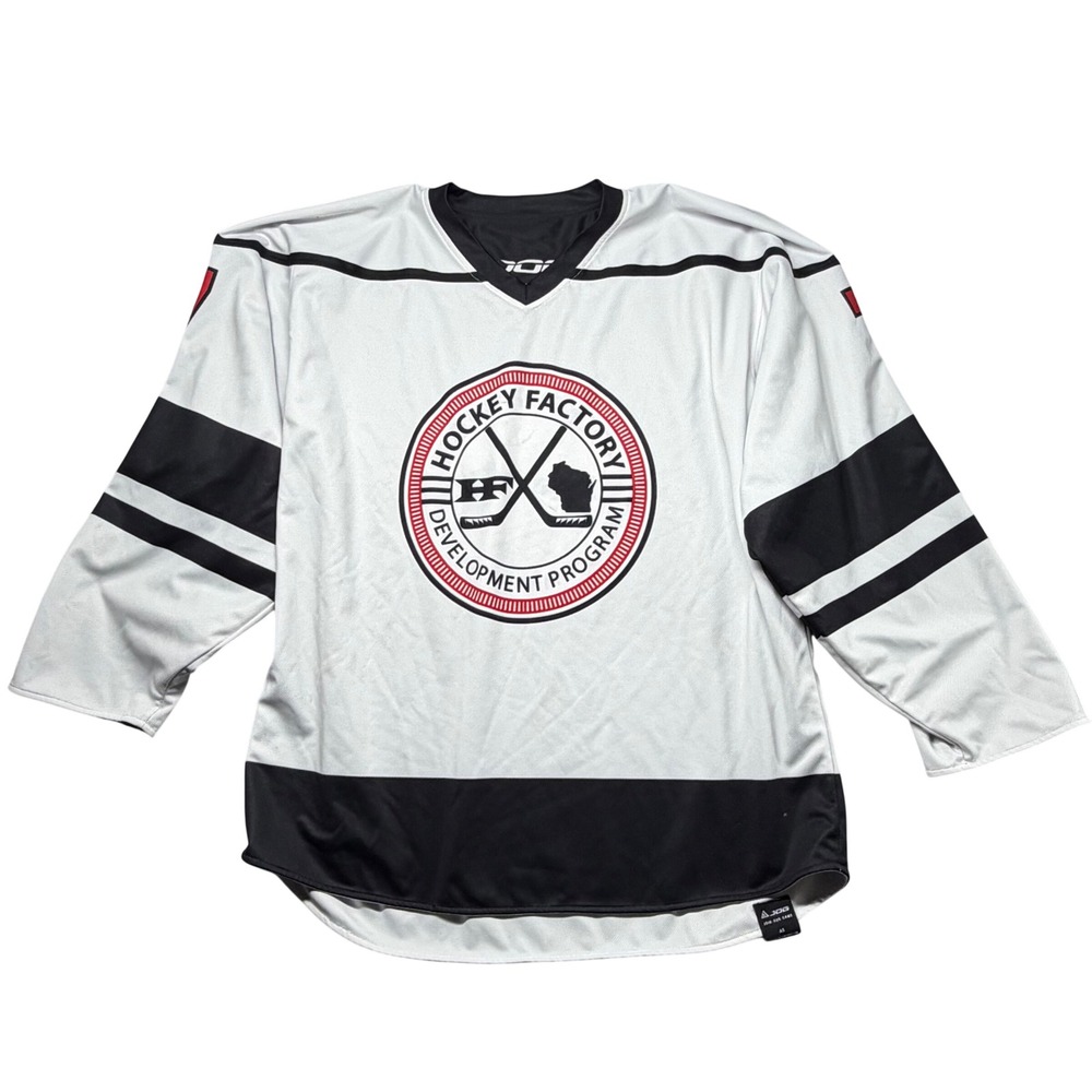 JOG Hockey Factory Development Program Jersey White Black‎ Red Number 7 Men